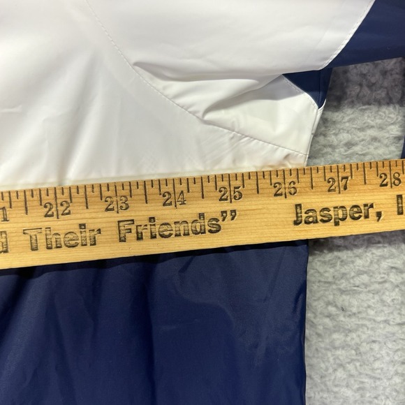 Levis Jacket Womens 2X Blue Colorblock Windbreaker Full Zip Retro Hooded 80s - Picture 5 of 6